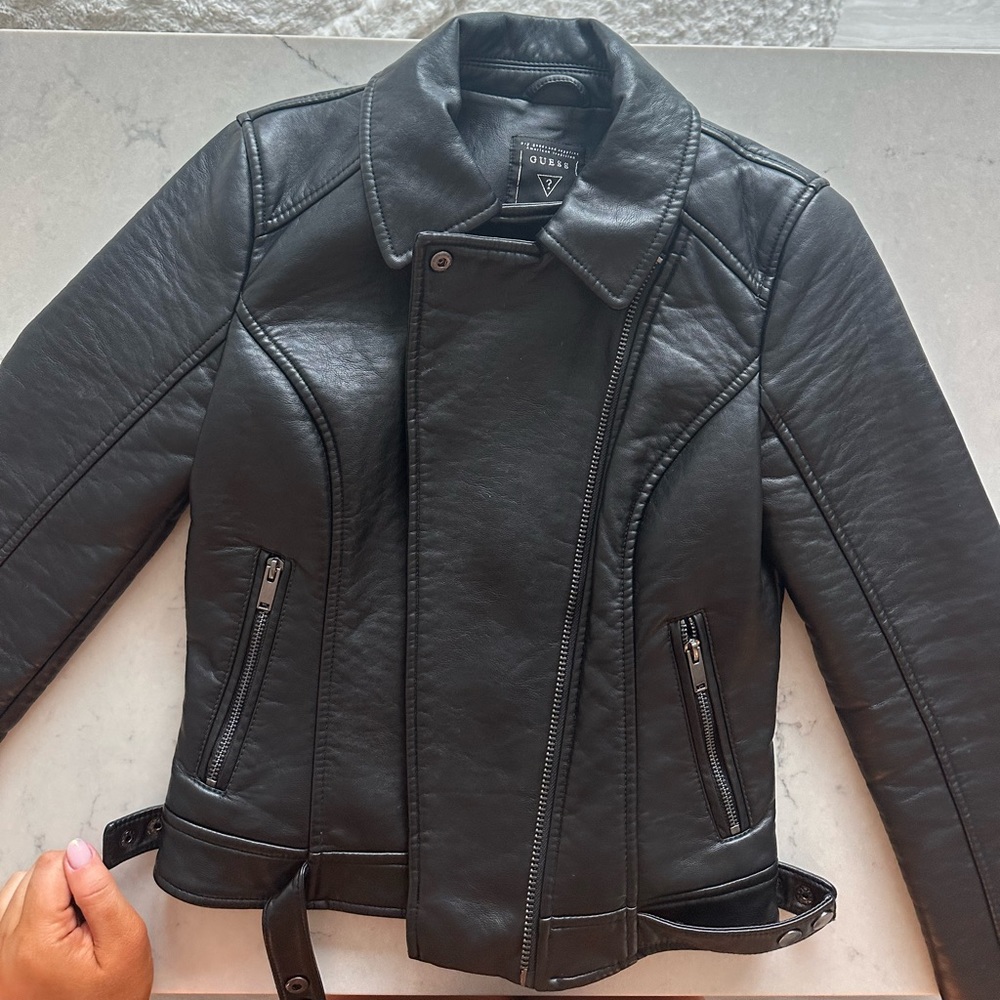 Guess leather jacket for sale!